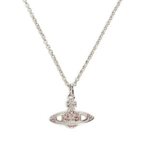 Vivienne Westwood Orb 吊墜粉鑽項鍊 女款 銀色