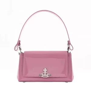 Vivienne Westwood Hazel 大號皮革法棍腋下包 手提單肩包 粉色