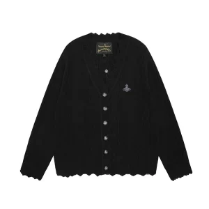 Vivienne Westwood 西太后土星刺繡立體針織開衫 毛衣外套