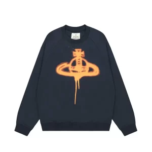 【3色】Vivienne Westwood 圓領土星LOGO印花長袖衛衣