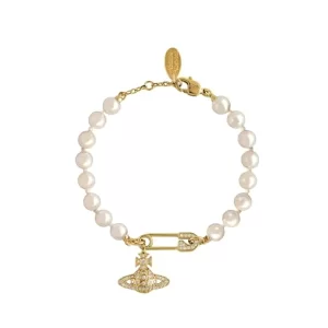 Vivienne Westwood Lucrec 珍珠手鍊 金色