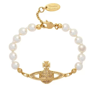 Vivienne Westwood Mini bas relief 浮雕珍珠手鍊
