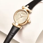 vivienne westwood 皮革錶帶小錶盤女錶